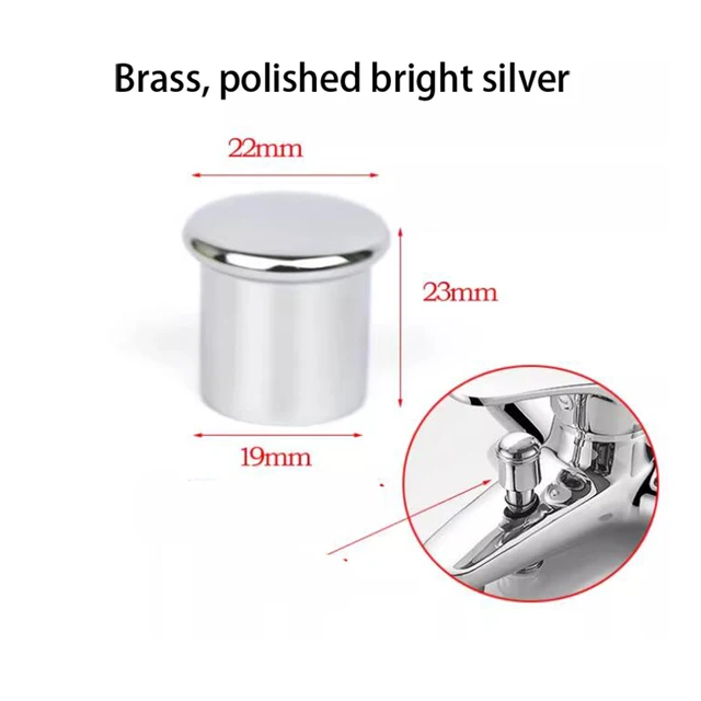 1ชิ้นที่จับก๊อกน้ำฝักบัวอ่างอาบน้ำอุปกรณ์เสริมวาล์วก๊อกน้ำสำหรับห้องครัวดึงฝาทองเหลืองดึงที่จับฝาน้ำแบบดึง 4