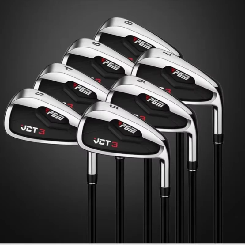 PGM 7 Irons Golf Clubs for Men Beginners Practicing Clubs Upgraded Surface and High Elasticity Exercise Club TIG031