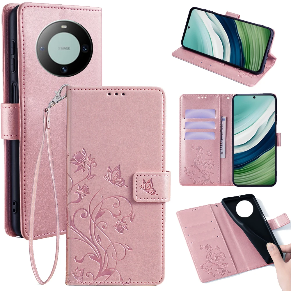 Elegant Multi-Card Slot Stand Phone Case with Anti-Lost Wrist Strap in Litchi Grain PU Leather