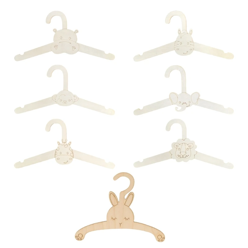 E15D 10 Pieces Set Multipurpose Sturdy Hangers Accessory for Infant Clothing Space Saving Designs for Baby Wardrobes 1
