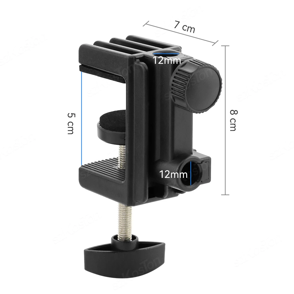 Tablet Holder Universal Bracket Clamp Long Arm Phone Tablet Holder Stand Replacement Part Desktop Clip Microphone Desk Lamp Ringlight