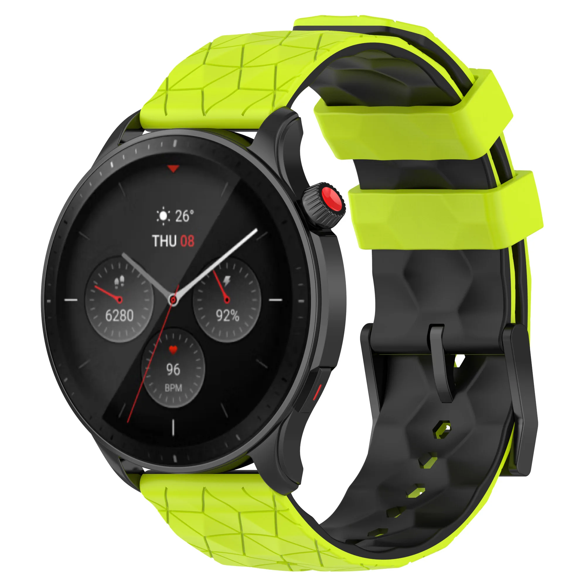 Silicone Sport Watchband – 20/22mm Replacement Strap