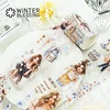 2m Charming Lady PET Washi Tape Transparent Roll Stickers Decorative Adhesive Tape For Scrapbooking Journal Aesthetic Stationery 3
