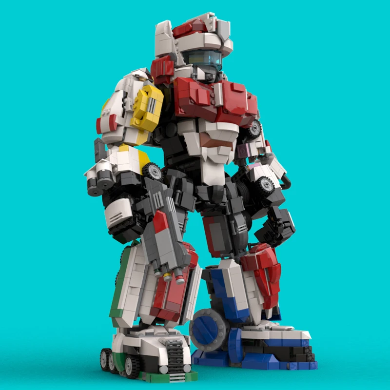

Moc Dekarangered Robot Japanese Anime Building Blocks Assembled Model Mecha Battle Robot Weapon Bricks Toy Children Gift