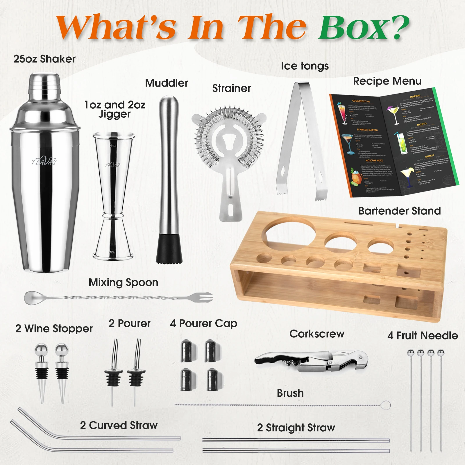 25-Piece Bartender Kit 4