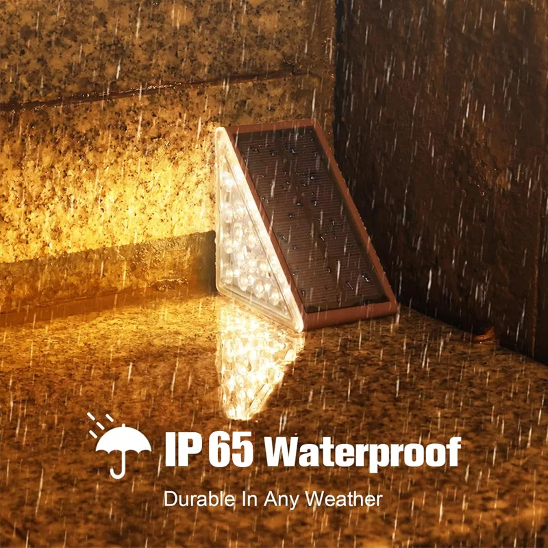 Solar Step Lamp Outdoor Waterproof LED Stairs Outdoor Solar Step Lamp Deck Decoration Stair Patio 1-8 PCS solar step lamp