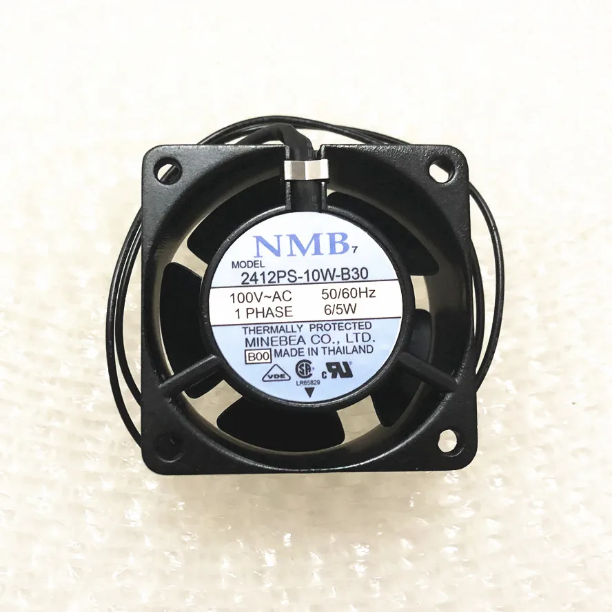 

Original NMB 2412PS-10W-B30 6028 100V 6W 60MM Inverter AC Fan 6CM 60*60*30MM 2 Wires