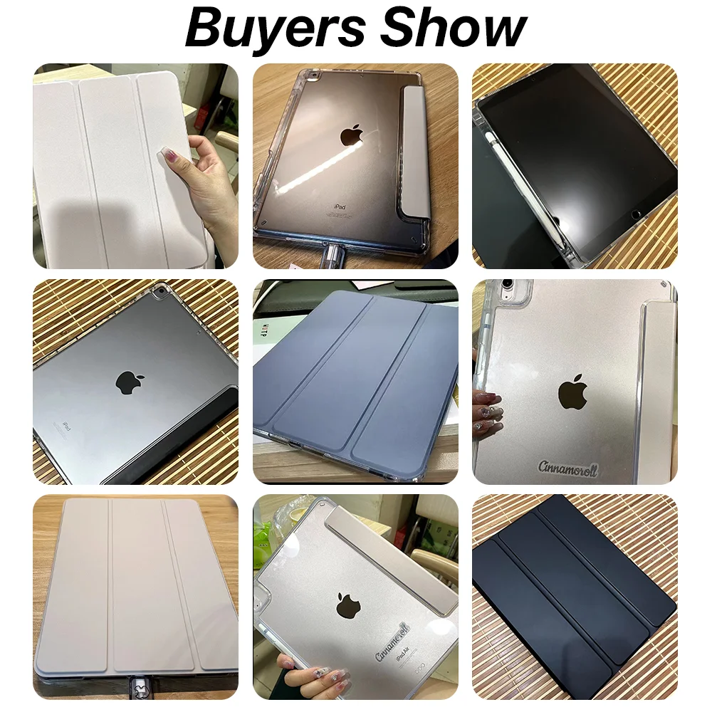 Capa Transparente para Ipad Ipad Air Pro 11 9ª Geração Acessórios Ipad 10.2 7th 8th 9th 2023 9.7 5th 6th - Imagem 3