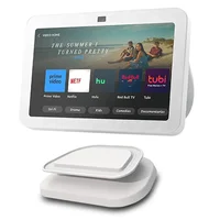 AB25 Stand for Echo Show 8 (3Rd Gen) Adjustable Design to Improve Viewing Angle Swivel and Tilt Accessories White