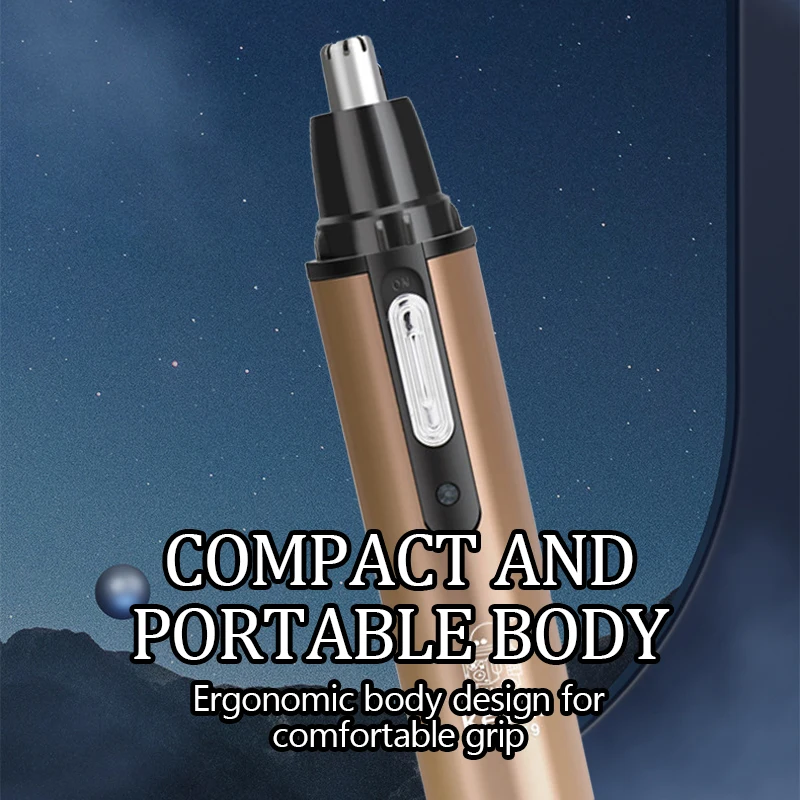 KEMEI KM-6619 electric nose hair trimmer  rechargeable LED display screen  electric nose hair trimmer  nasal cleaner ﻿