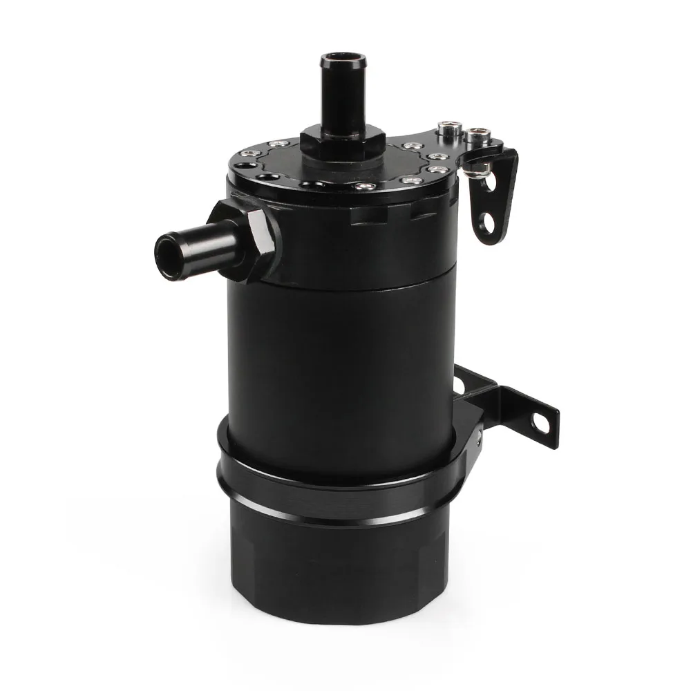 

Car Accessories Engine Parts Universal Performance Baffled Oil Catch Can Resevoir Tank Kit Round Aluminum Oil Tank