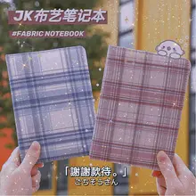 

Notebooks and Journals Cuaderno Korean Stationery Agenda 2020 2021 Español Plaid Cover Sketchbook Diary Budget Binder Planners