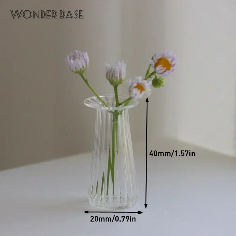 Creative Cute MINI Glass Vase Plant Hydroponic Terrarium Art Plant Hydroponic Table Vase Glass Crafts DIY Aromatherapy Bottle 6