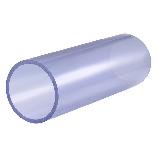 Uxcell-tubo redondo rígido de PVC, tubo de agua de alta transparencia, OD  63mm, ID 55mm