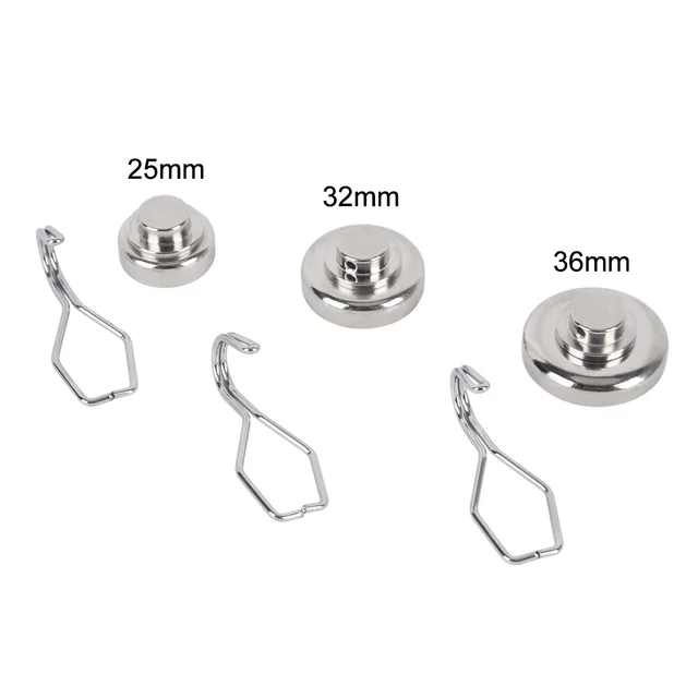 Ganci Magnetici Extra Forti - 2 Pezzi Con Magnete Neodimio, Ruotabili 360° - Foto 3