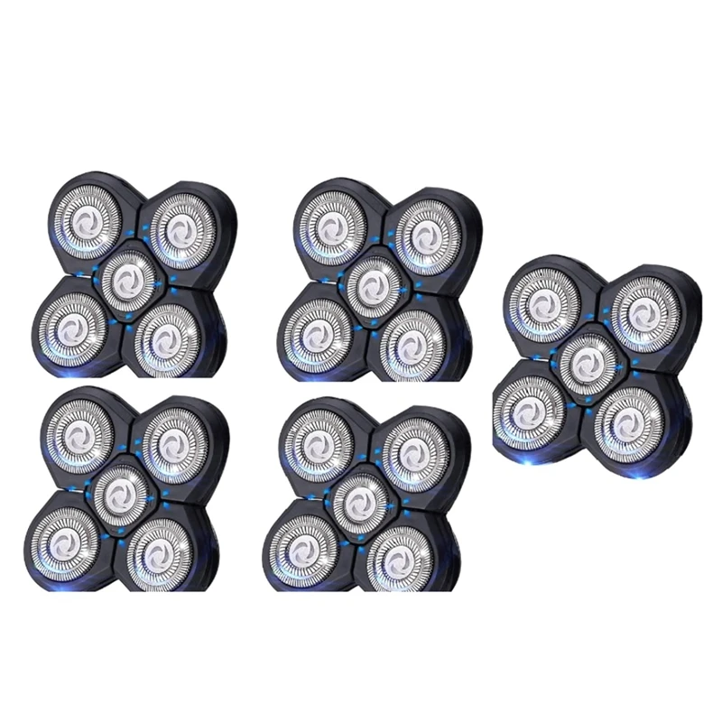 

5PCS Electric Shaver Head 5D Independently Shaver Head Suitable For Most 5 Razors