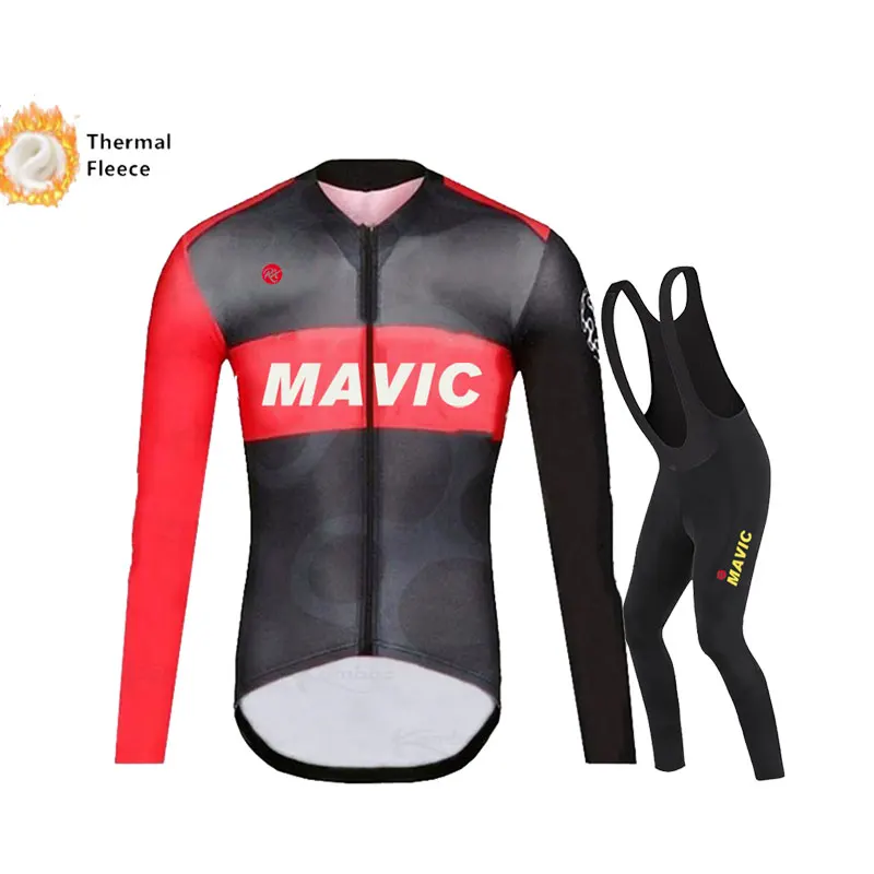 Thermal Fleece Cycling Clothing Top, Winter Jersey, Sport Bike, MTB Riding Warm Jackets