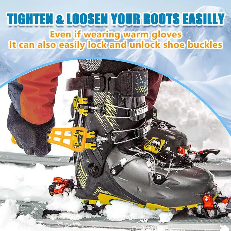 Ski Boot Buckle Assist Tool Ski Shoes Buckle Extender Tool Multifunctional Tool For Ski Enthusiasts Improve Your Skiing