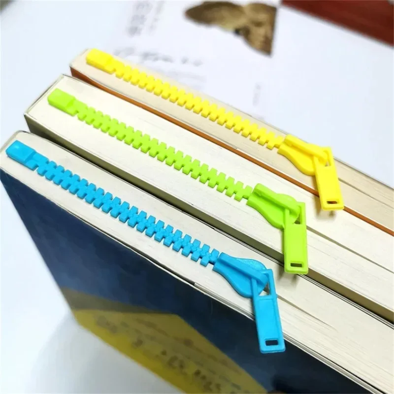 Zipper Bookmarks Creative Zipper Bookmarks Reading Notes Notepads Marking Books Pagination Folders Office Stationery & Supplies