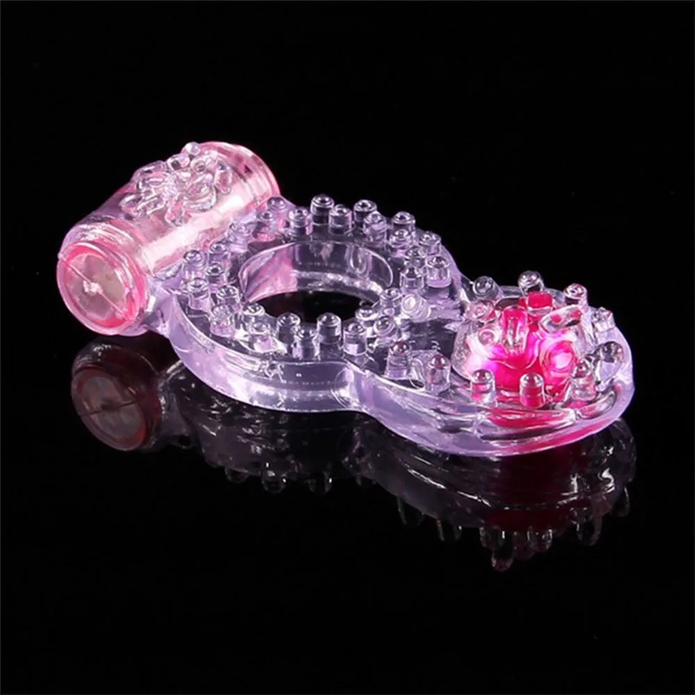 Sex Toys Couples Dual Pleasure delay Ring Vibrating Ring clit stimulator longer erections intense ejaculations