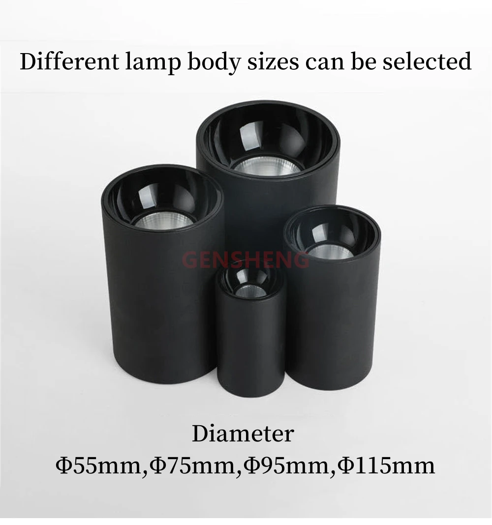 Description Picture 5 of itemSurface Mounted LED Ceiling Lights Cylindrical Dimmable Downlight LED Spot Lamps Home Decor Lighting LED Spotlight Ceiling light