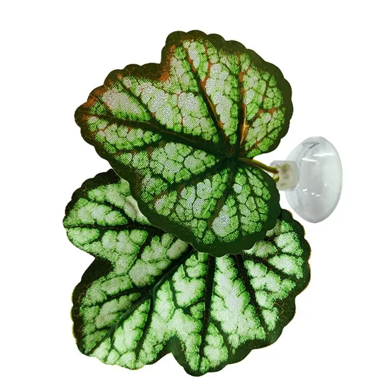 Fish Tank Betta Leaf Betta Leaf Bed Con Ventose Betta Leaf Simulazione Dell'Habitat Naturale Per Glass Aquarium Marine