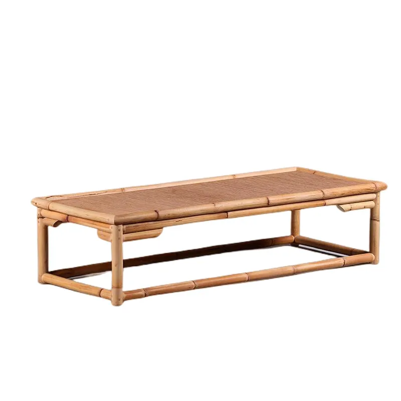 

Vintage Rattan Indoor Furniture Floor Asian Style Tatami Coffee/Tea Living Room Low Tea Bamboo Table
