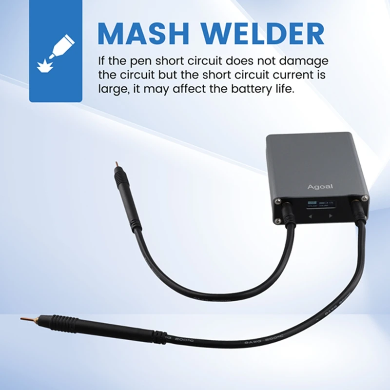 Agoal DH30 Handheld Spot Welder Portable Miniature 18650 Bumper Welder With Rechargeable Lithium Battery Spot Welder 5