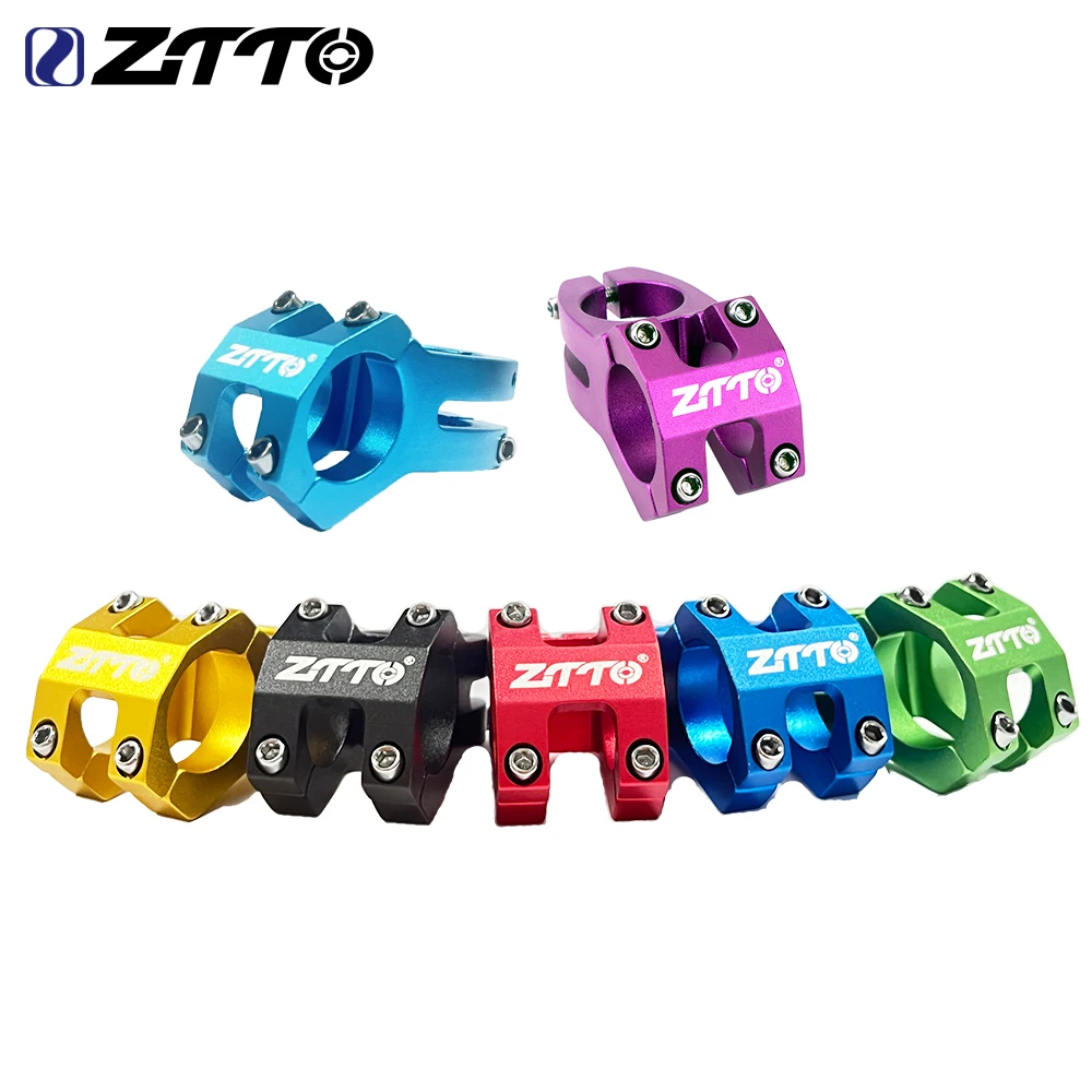ZTTO Short Stem MTB 45mm, Ultralight High Strength 31.8mm Mountain Road Bike Stem Aluminum Alloy DH AM XC Stem Parts
