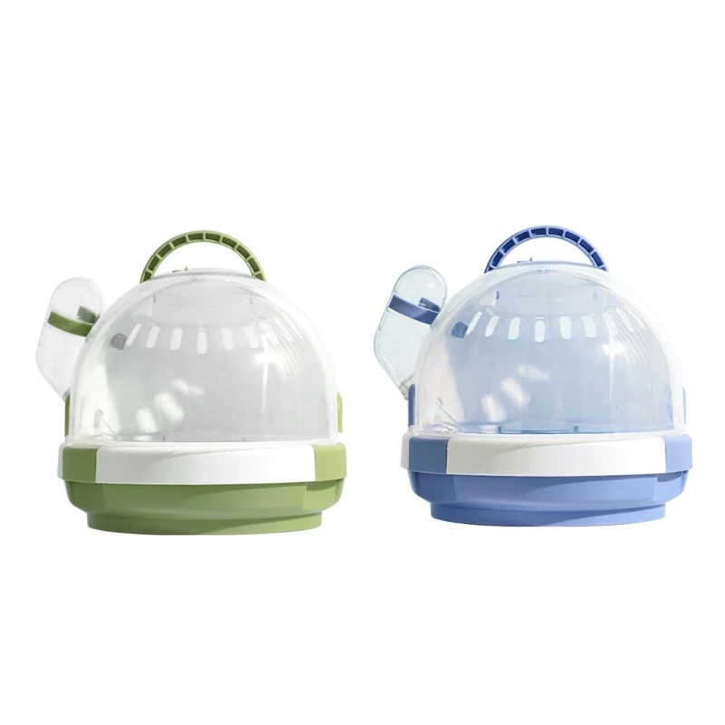 

Дорожная клетка для маленьких домашних животных, переноска для хомяков с бутылкой воды, вентилируемая коробка для маленьких для