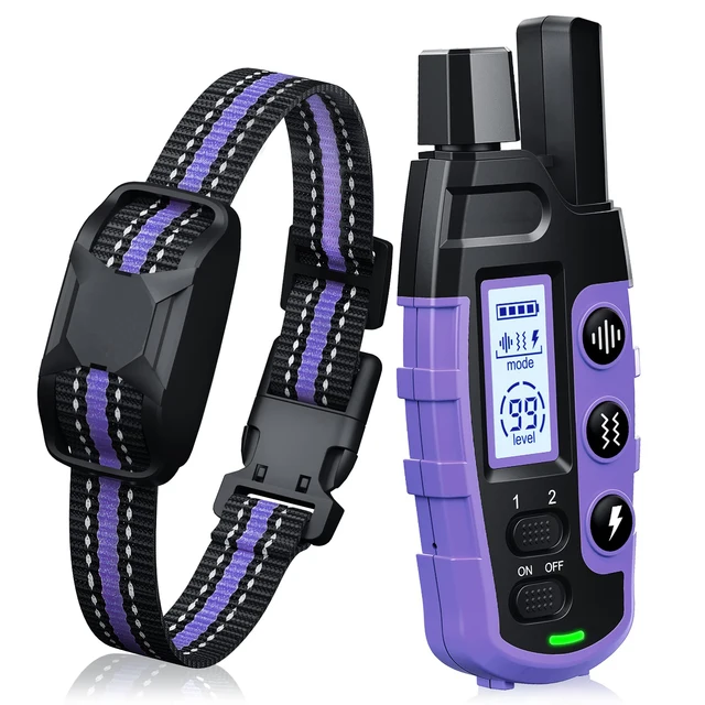 Jugbow Dog Training Collar - 4200FT Remote, IPX8 Waterproof, 4 Modes (Beep, Vibration, Static) For All Dogs