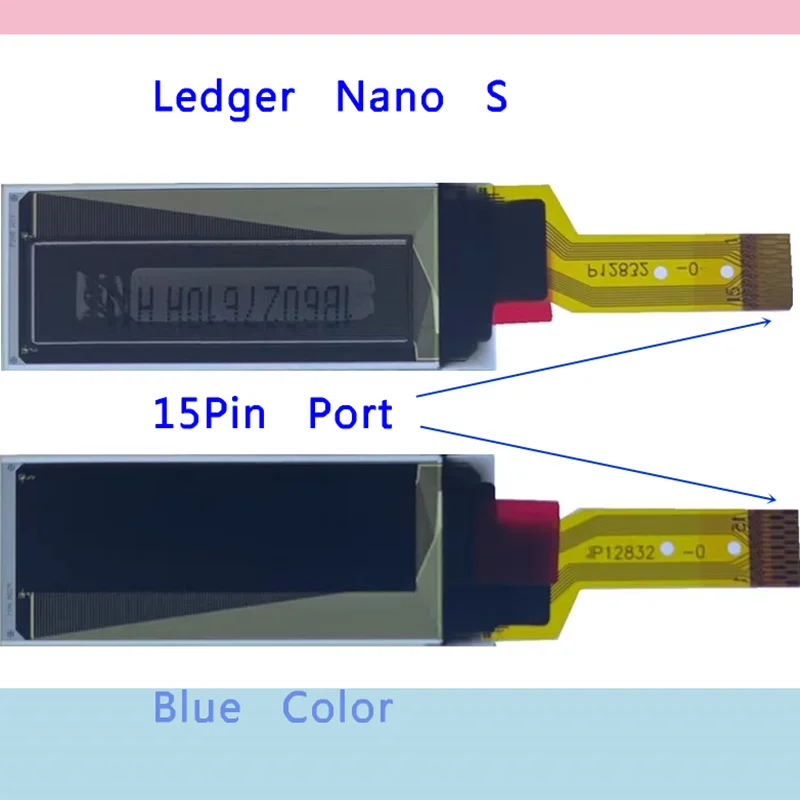 0.91" Inch OLED Display Blue 128X32 Dots Screen Driver SSD1306 15P Serial SPI Port Connector 15Pin For Ledger Nano S