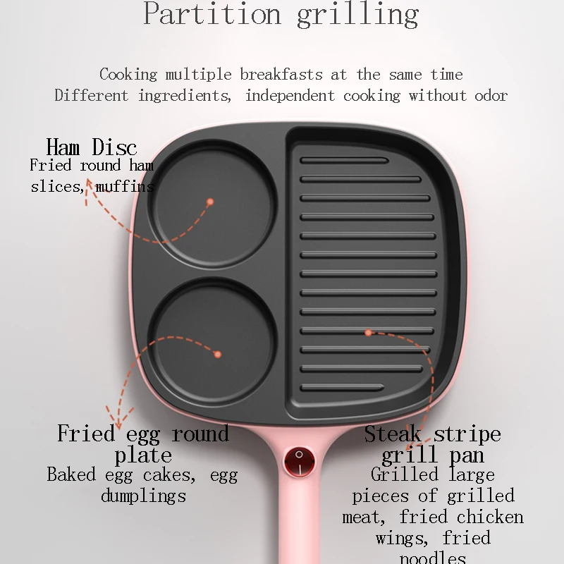 Multifunctionele Ei Burger Machine Plug-In Speciale Platte Bodem Ontbijt Pannenkoekenpan Huishoudelijke Antiaanbakvorm Pannenkoek Ei Artefact