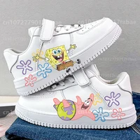SpongeBob Shoes sneakers for children Student Casual basketball shoes Kid Sneakers girls boys Running Fashion Sports Shoes Gift