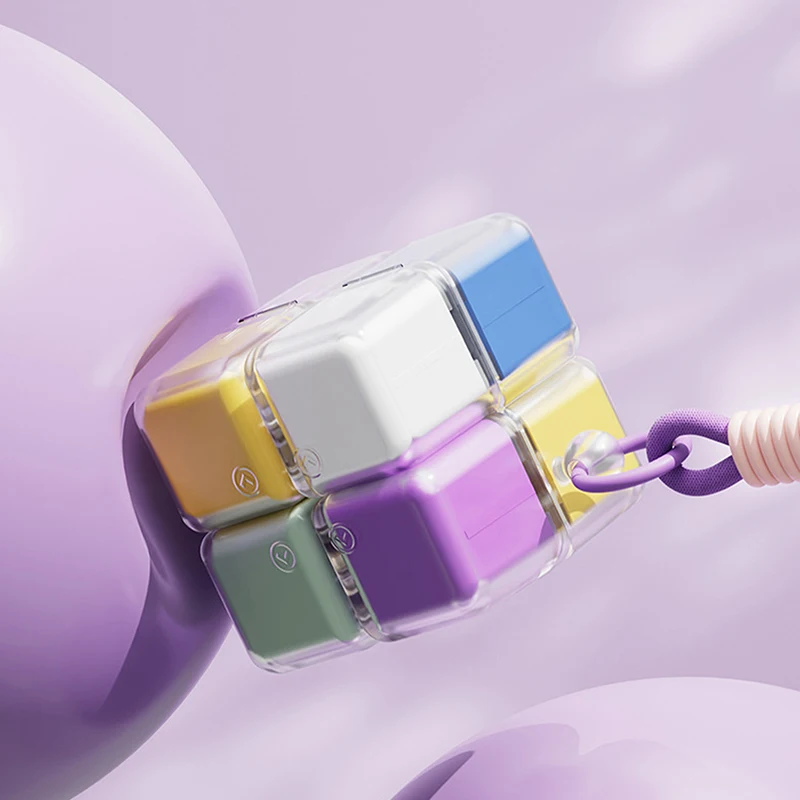 Pill Box With Lanyard Portable Creative Magnetic Medicine Dispensing Box Sealed 8Grids Pill Storage Box Dispenser 7 Days A Week