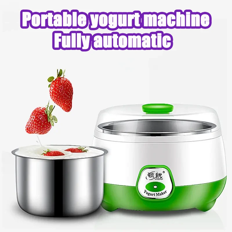 New Yogurt Maker Mini Automatic Yogurt Machine Household DIY Portable Tools Kitchen Appliances Stainless Steel Tank yogurt maker