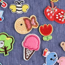 

Cute Fruit Animals Embroidery Patch Iron On Patches DIY On Clothes Patches For Clothing Patch