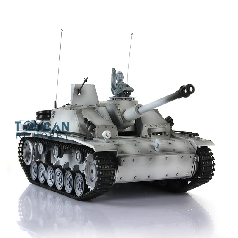 2.4G Heng Long 1/16 Scale RC Tank TK7.0 Plastic German Stug III RTR Model 3868 Infrared Battle Military Vehicle RC Toys TH17419 4
