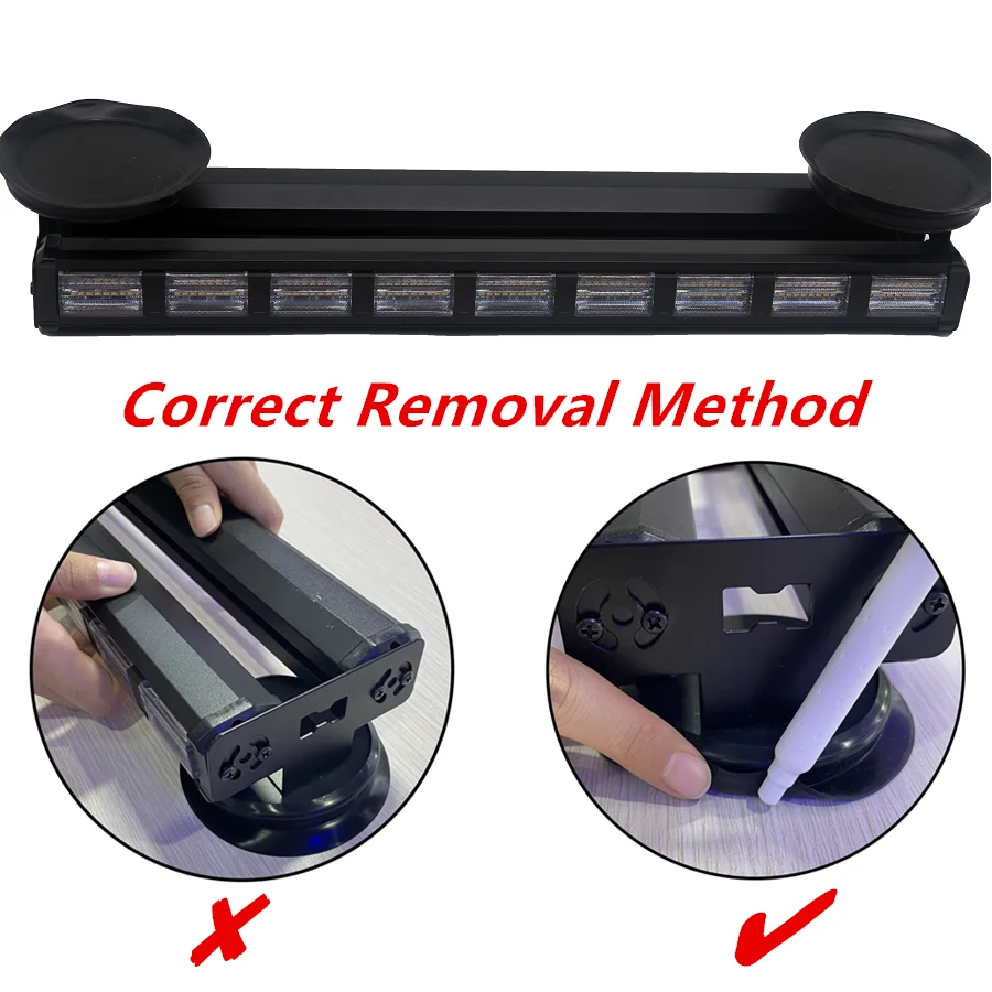 LED Light Bar Double Row Car Flash Middle Net Light Led Car Warning Ceiling Bumper Light Work Signal