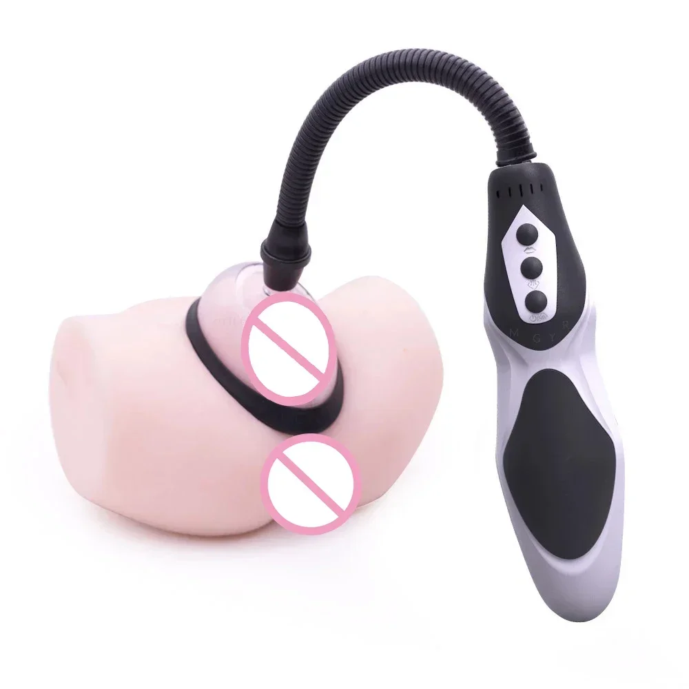 New Electric Pussy Pump Vagina Clitoride Sucker Seno Messager Per Le Donne Clitoride Vibratore Capezzolo Remoto Ingrandisci Copertura Della Pompa Del 