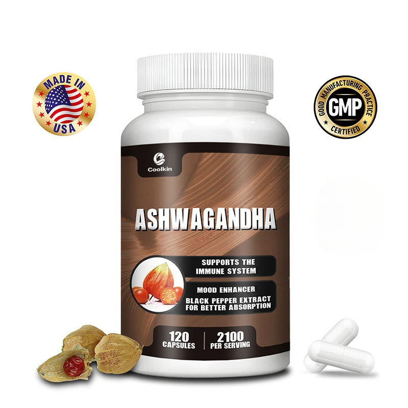 Ashwagandha Capsules 2100mg Supports Energy Reduces Anxiety Relaxation Improving Sleep Enhancing Immunity ashwagandha supplement