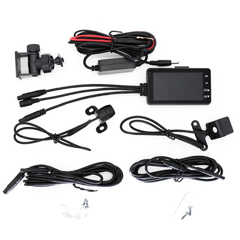 

Motorcycle Driving Recorder Waterproof Dual Camera Recorder For All Motorcycle Audio Recording Functions Parts