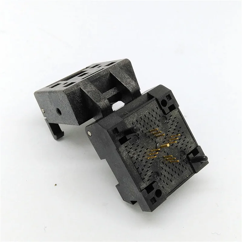 QFN IC programmer socket Pitch 0.5mm Clamshell Chip dimensioni 3*3 adattatore Flash QFN12 MLF12 Burn in Socket