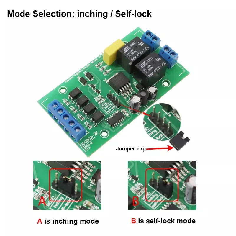 TKS-M8 DC 5V 12V 24V DC Motor Forward and Reverse Controller High Current with Limit Relay Driver Lifting Control Board dc motor speed controller,motor speed controller,electric motor speed controller