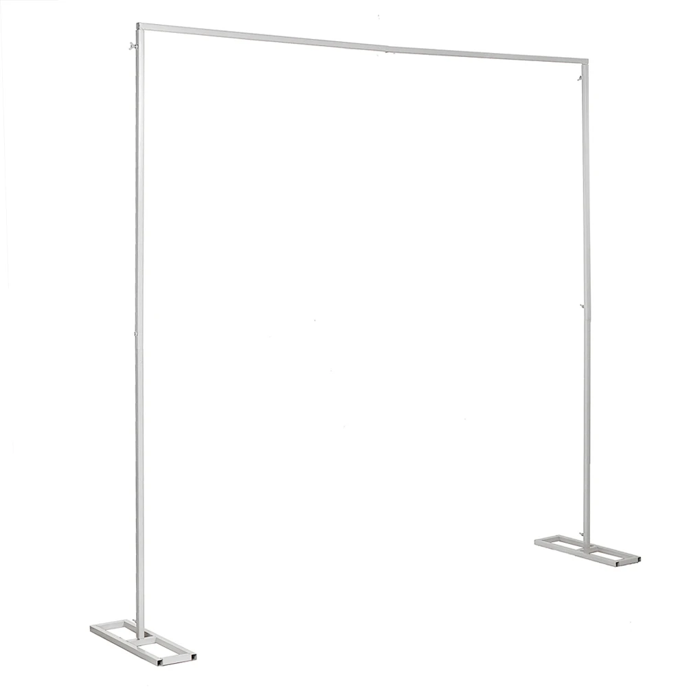 2x2M Wedding Arch Door Square Metal Flower Rack with Bases Background Decorative Frame for Wedding Party