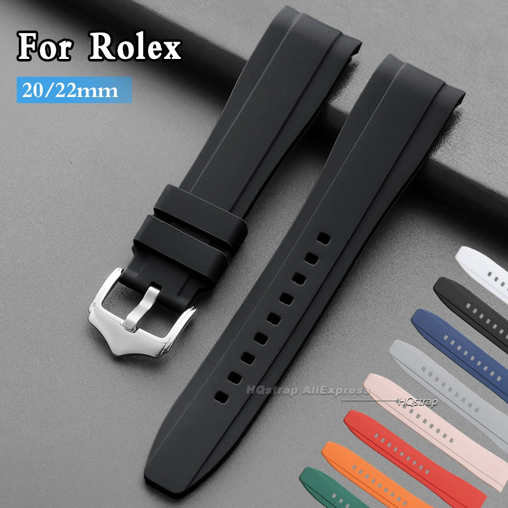 Deluxe Curved Silicone Strap - High-Quality Waterproof Replacement Band