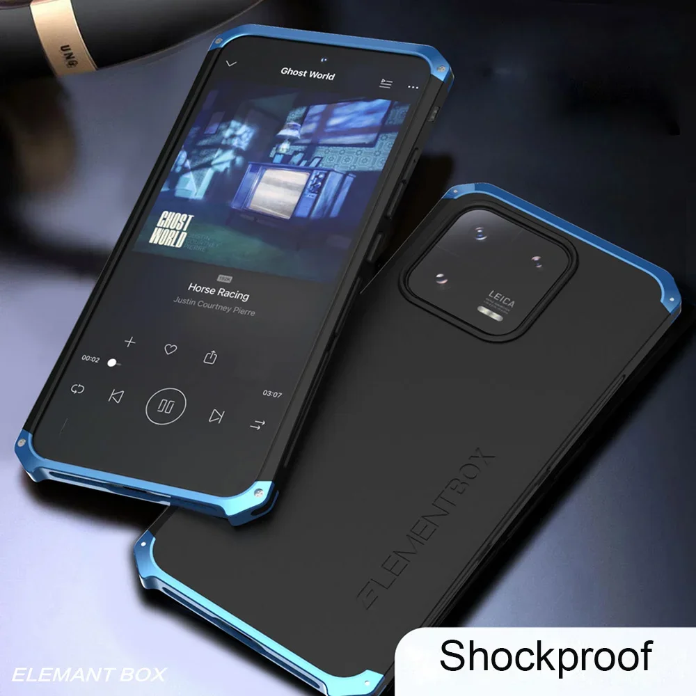Durable Metal Armor Aluminum PC Phone Case Cover
