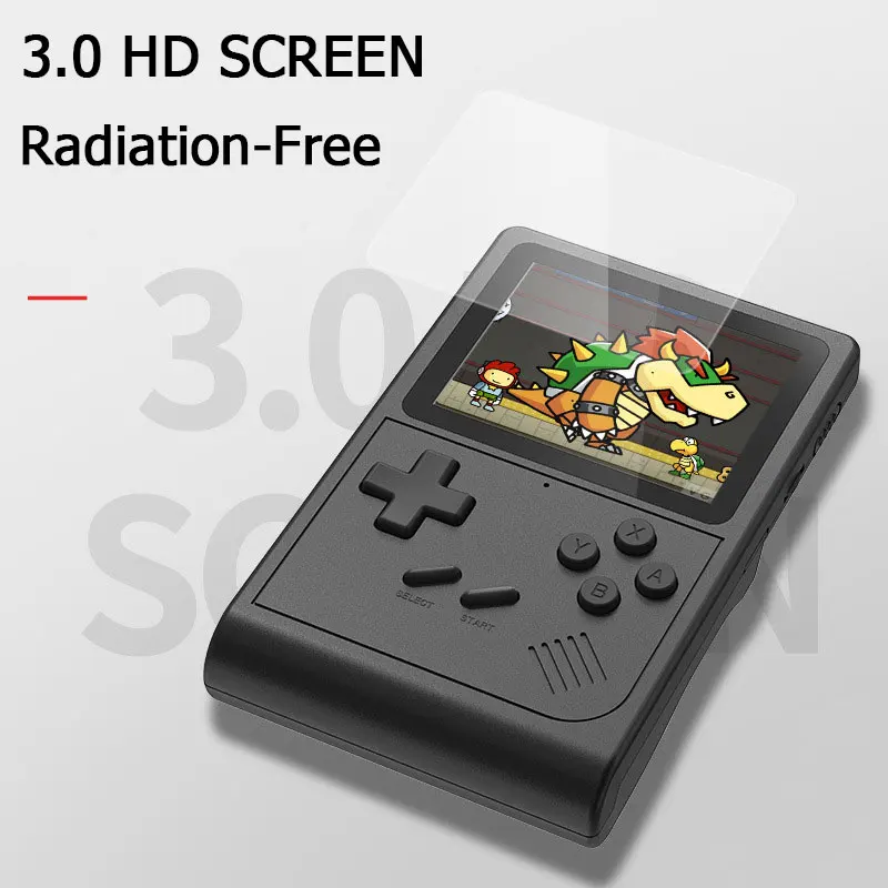 Handheld Game Player 3.0 Inch Screen Console Built-in 6000+ Games Video Game Console Support AV Output for SFC/GB/GBA/MD