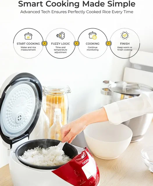 CUCKOO Micom Rice Cooker 6 Cup Uncooked / 12 Cup Cooked, Fuzzy Logic Electric Rice Cooker Small, Sticky Rice Maker 2