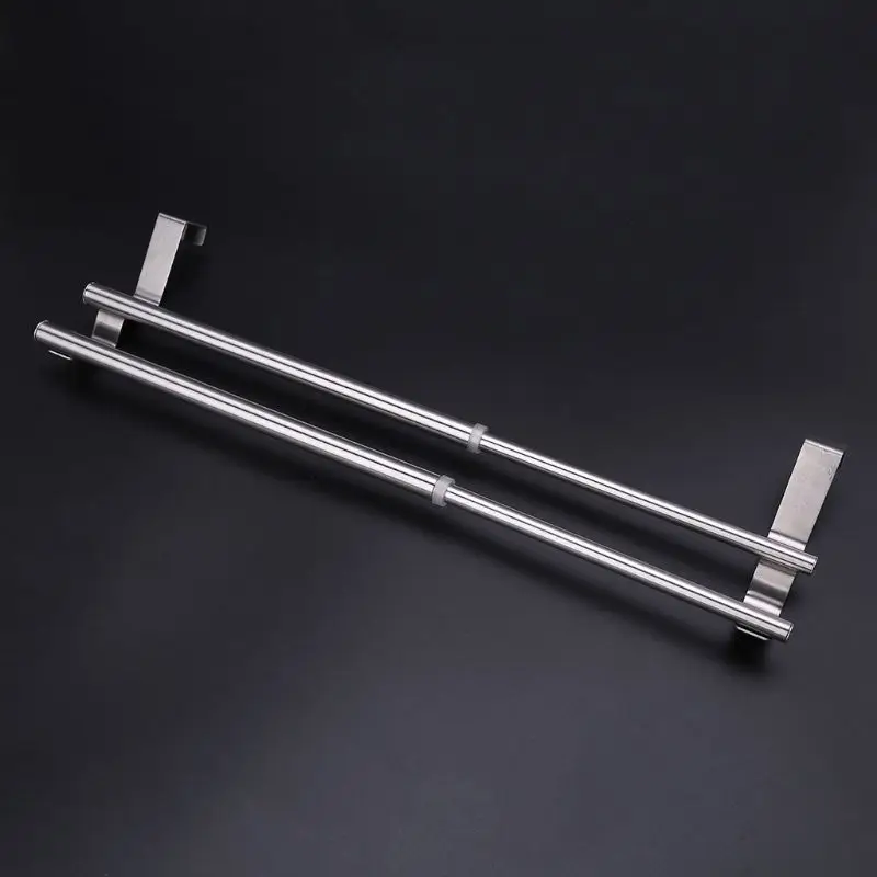 Extendable Over Door Towel Rack Bar Hanging Holder Bathroom Kitchen Hotel Cabine Drop Shipping